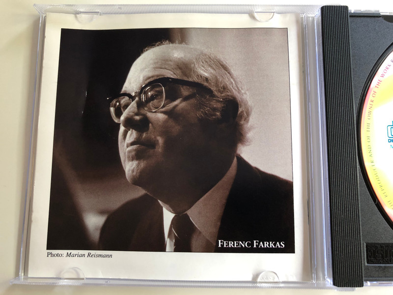 Ferenc Farkas - Cantatas / Cantus Pannonicus, Saint John's Fountain, Vivit Dominus, Waiting of the Spring / Hungaroton Classic Audio CD 1999 Stereo / HCD 31852