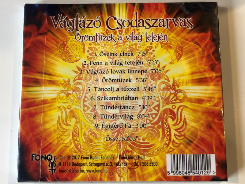 Vágtázó Csodaszarvas ‎– Örömtüzek A Világ Tetején / Fonó Records ‎Audio CD 2017 / 5998048540129
