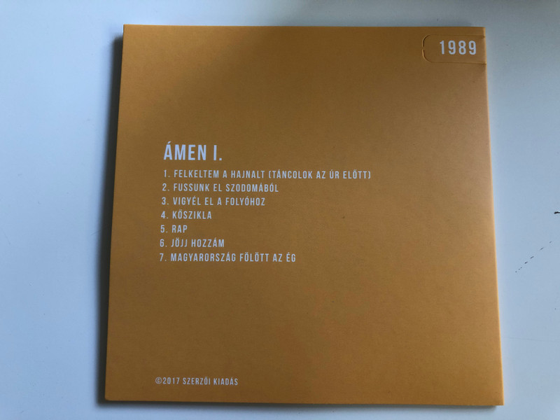 Ámen I. - Pajor Tamás / BP 096 Audio CD 2017 / Ámen 1989 Album / Fussunk el Szodomából, Kőszikla, Jöjj hozzám / Hungarian Christian Rock Band (AMEN1-1989CD)