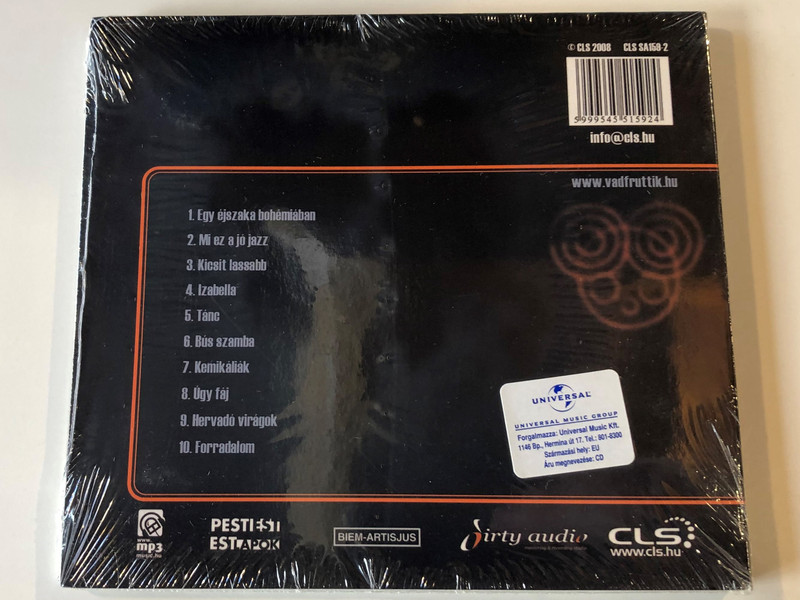 Vad Fruttik ‎– Egy Éjszaka Bohémiában / CLS Records ‎Audio CD 2008 / CLS SA158-2