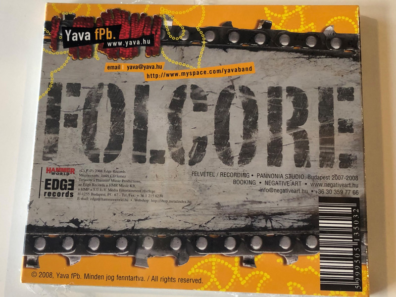 Yava ‎– Folcore / EDGE Records Audio CD 2008 / EDGE CD107