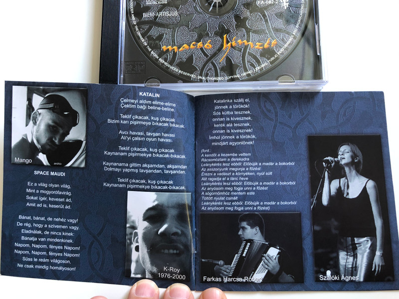 Besh O Drom ‎– Macsó Hímzés / Fonó Records ‎Audio CD 2000 / FA-082-2