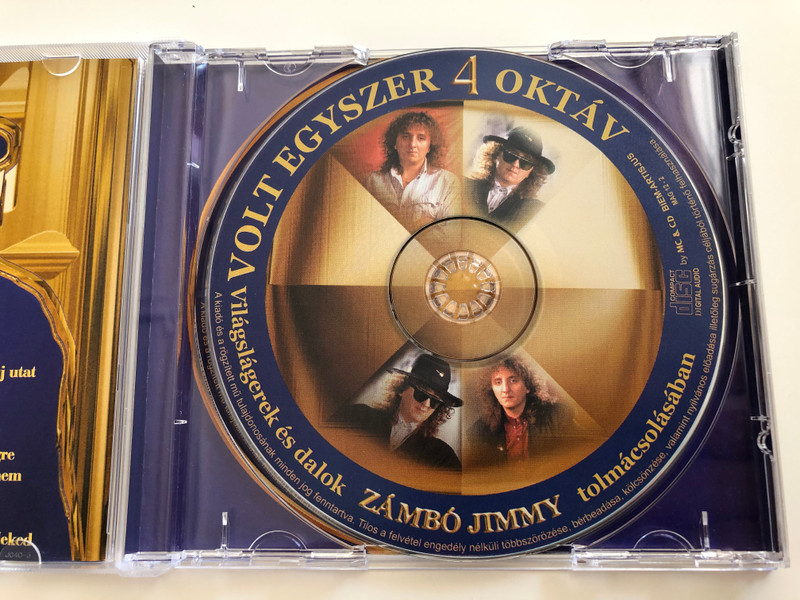 Volt Egyszer 4 Oktáv / Vilagslagerek es dalok Zámbó Jimmy, tolmacsolasaban Soha nem hallott felvetelek / Magneoton ‎Audio CD / MAG 12-2