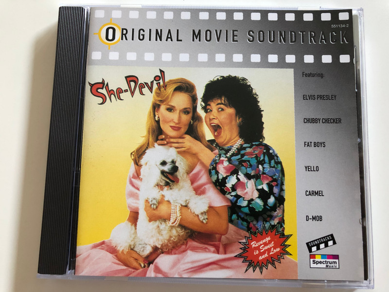 Original Movie Soundtrack - She-Devil / Featuring: Elvis Presley, Chubby Checker, Fat Boys, Yello, Carmel, D-Mob / Spectrum Music Audio CD 1989 / 551 134-2