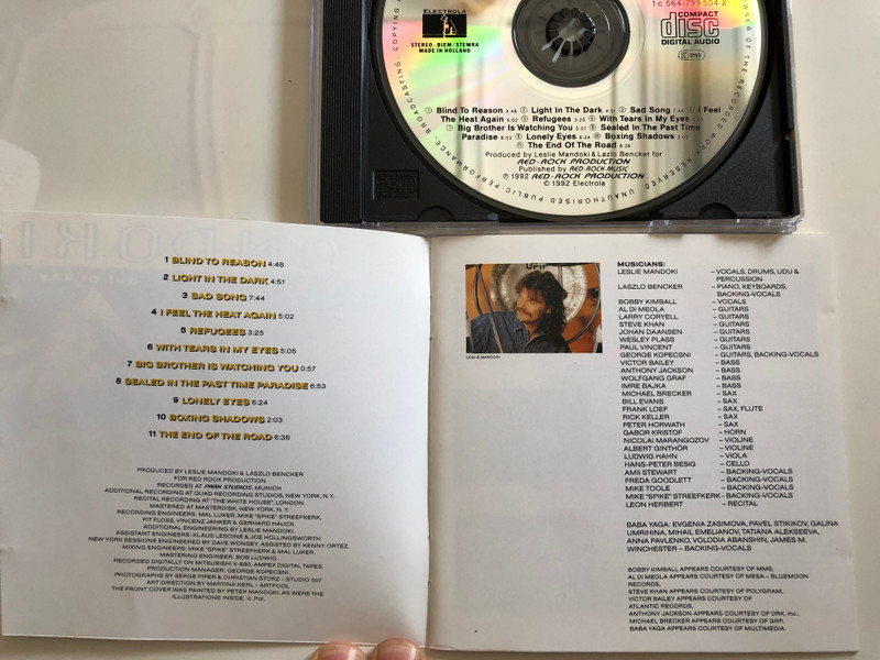 Mandoki ‎– Out Of Key... With The Time / Electrola ‎Audio CD 1992 / 1C 564-799 504 2