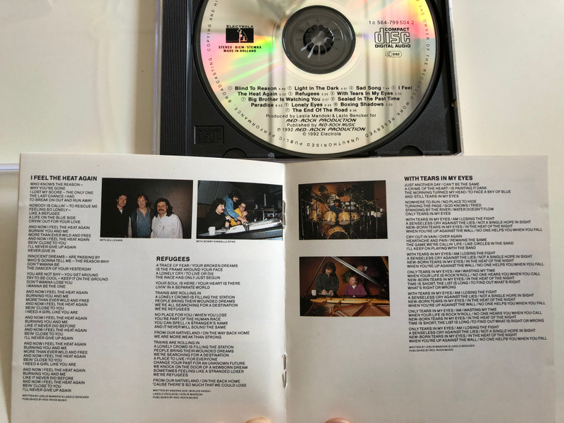 Mandoki ‎– Out Of Key... With The Time / Electrola ‎Audio CD 1992 / 1C 564-799 504 2
