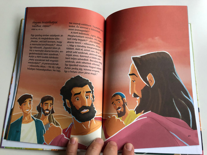 Jézus tanításai III. - Biblia sorozat gyerekeknek by Joy Melissa Jensen / Hungarian edition of Jesus Teaches His Disciples / Illustrations by Gustavo Mazali / Egmont 2009 / Hardcover (9789636293871)