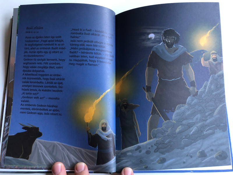 A Bírák - Biblia sorozat gyerekeknek by Joy Melissa Jensen / Hungarian edition of Gideon and the small army / Illustrations by Gustavo Mazali / Egmont Hungary 2010 / Hardcover (9789636294342)