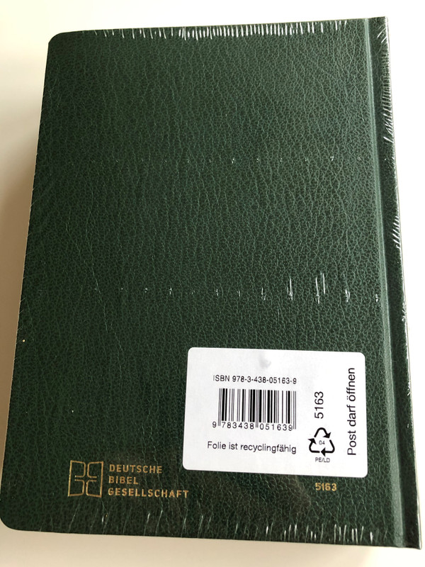 Novum Testamentum Graece et Latine (Nestle-Aland) / Greek and Latin New Testament / Deutsche Bibelgesellschaft / Nestle-Aland NT / Green Hardcover (9783438051639)