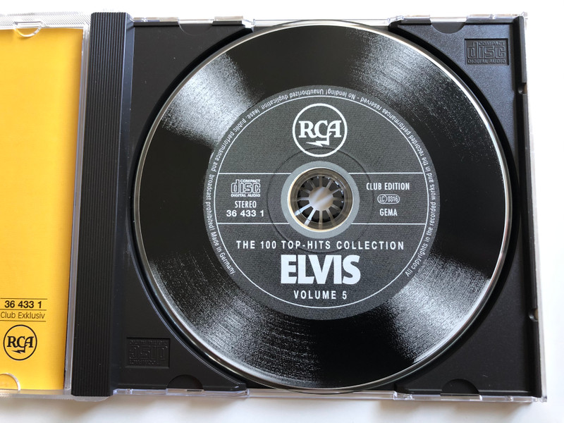 Elvis ‎– The 100 Top-Hits Collection / RCA ‎5x Audio CD, Box Set 1997 Stereo / 36 428 1