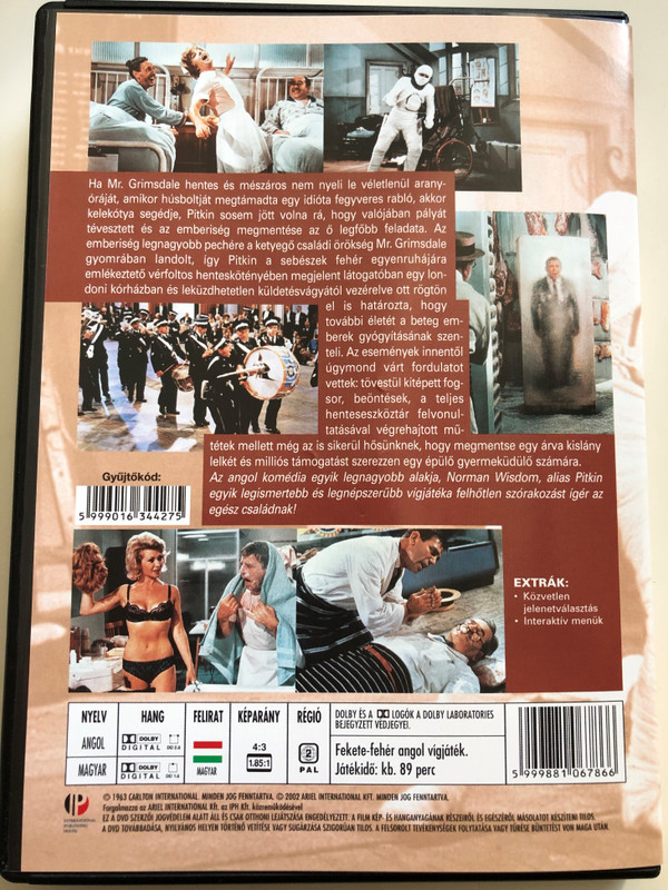 A stitch in time DVD 1963 Ne hagyd magad Pitkin! / Directed by Robert Asher / Starring: Norman Wisdom, Edward Chapman, Jeanette Sterke (5999881067866)