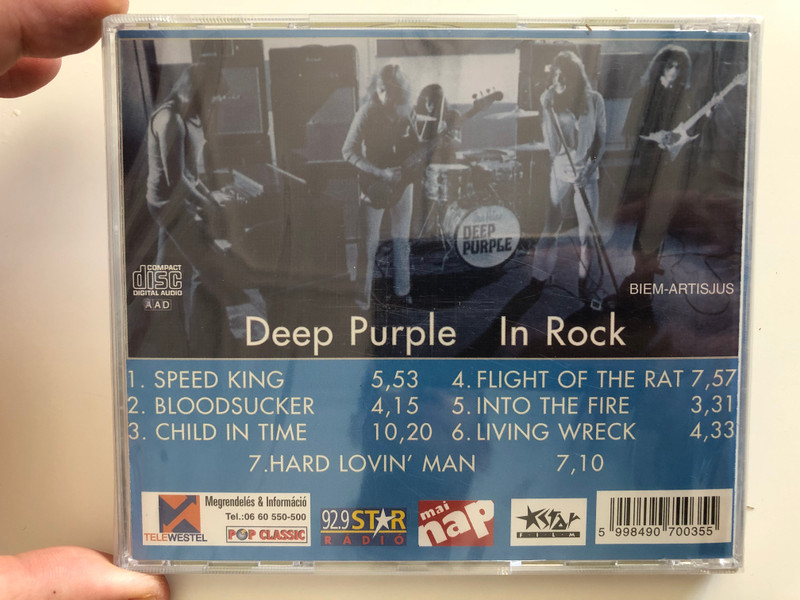 Deep Purple In Rock / Pop Classic / Euroton ‎Audio CD / EUCD-0035 (5998490700355)
