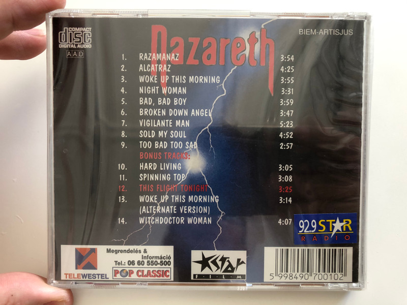 Nazareth ‎– Razamanaz / Pop Classic / Euroton ‎Audio CD / EUCD-0010
