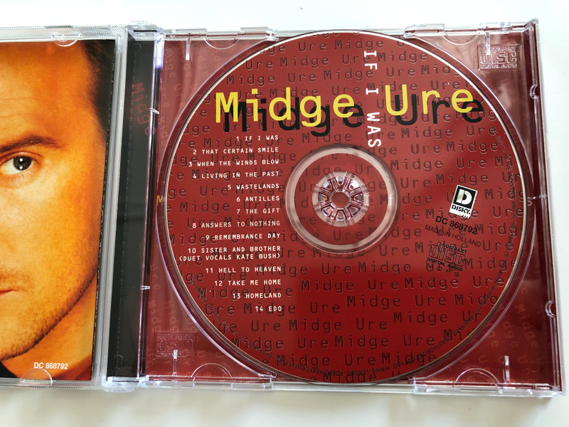 Midge Ure ‎– If I Was / That Certain Smile, Wastelands, Answers To Nothing / Disky ‎Audio CD 1997 / DC 868792