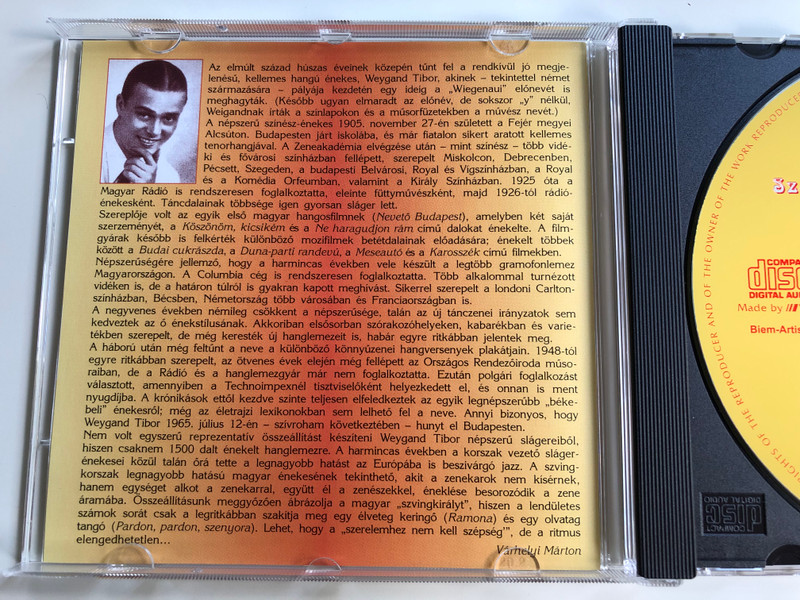 Szerelemhez Nem Kell Szépség - Weygand Tibor legnagyobb slagerei / Rózsavölgyi És Társa ‎Audio CD 2003 Mono / RÉTCD 14