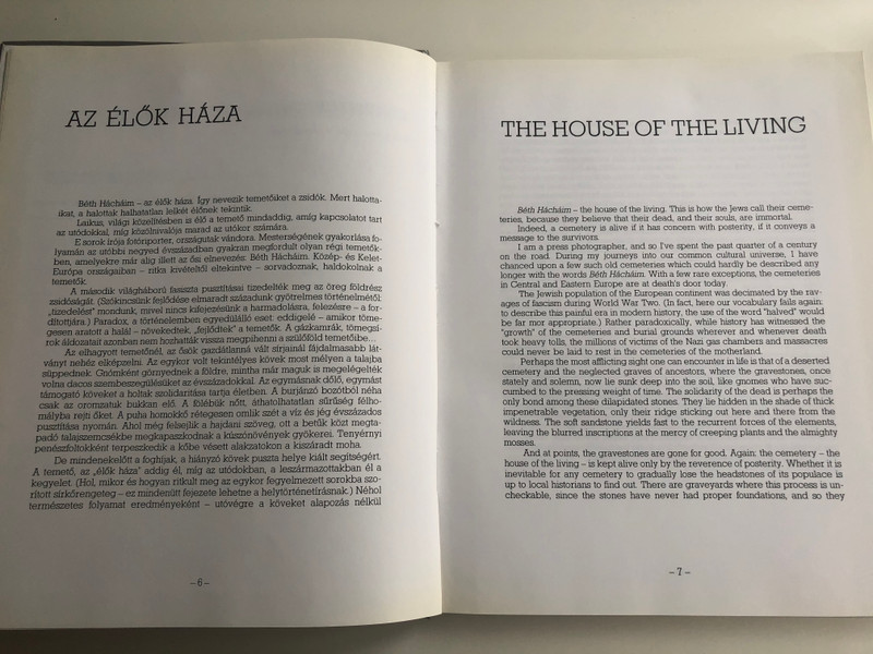 Az élők háza by Erdélyi Lajos / The House of the Living / English - Hungarian bilingual book / English translation by Tibor Szendrei / Héttorony Publishing House / Jewish tombs and tombstones (9637855556)
