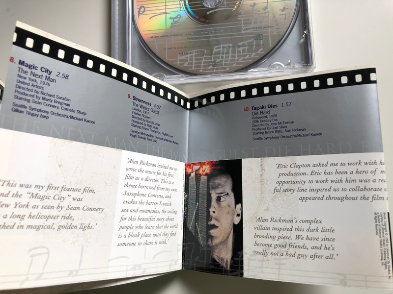 The Michael Kamen Soundtrack Album / London Records ‎Audio CD 1998 / 458 912-2