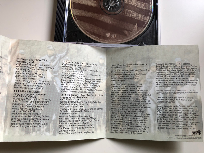 Music From The Motion Picture - The Postman / Original Score By James Newton Howard ‎/ Warner Bros. Records ‎Audio CD 1997 / 9362-46842-2