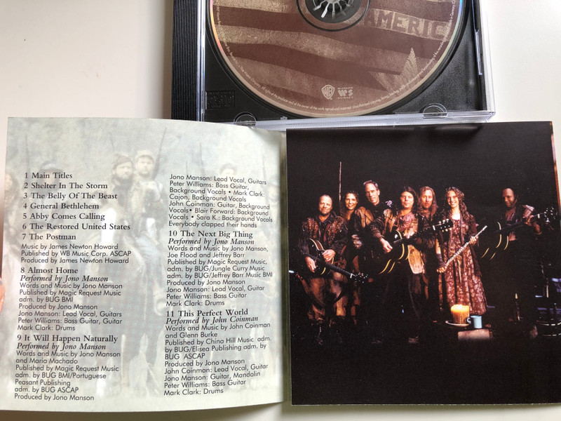 Music From The Motion Picture - The Postman / Original Score By James Newton Howard ‎/ Warner Bros. Records ‎Audio CD 1997 / 9362-46842-2