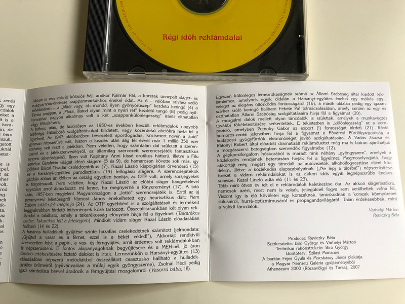 Nyertem A Totón - Régi Idők Reklámdalai / Rózsavölgyi És Társa Audio CD 2007 Mono / RÉTCD 53