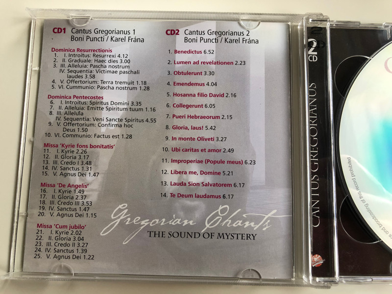 The Sound Of Mystery - Gregorian Chants / Jaba Music Exklusiv ‎2x Audio CD Stereo / JABA 26513