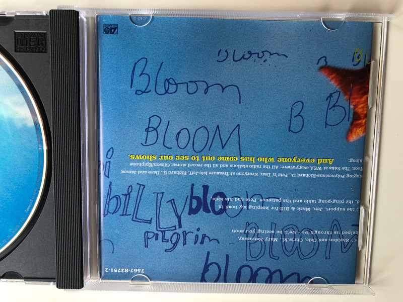 Billy Pilgrim ‎– Bloom / Atlantic ‎Audio CD 1995 / 7567-82751-2