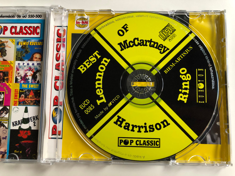 Best Of - Lennon, McCartney, Harrison, Ringo / Pop Classic / Euroton Audio CD / EUCD-0085
