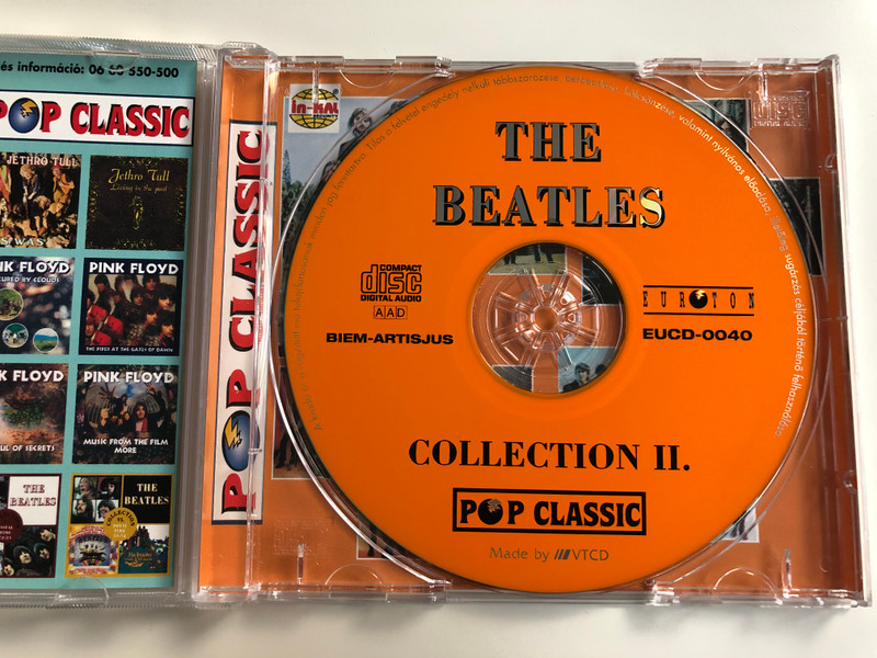 The Beatles ‎– Collection II. / Total Time: 73:33 / Pop Classic / Euroton ‎Audio CD / EUCD-0040 (5998490700409)