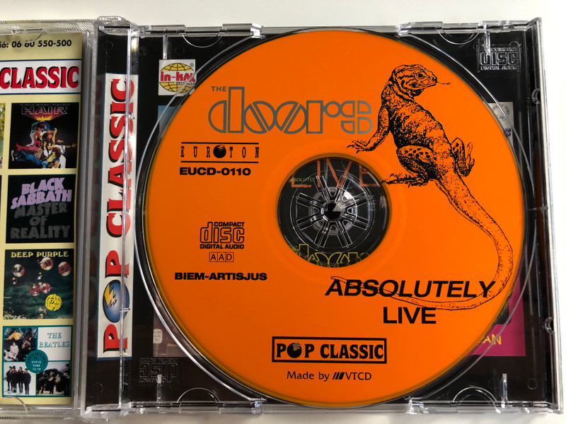 The Doors ‎– Absolutely Live / Total Time: 77,18 / Pop Classic / Euroton ‎Audio CD / EUCD-0110