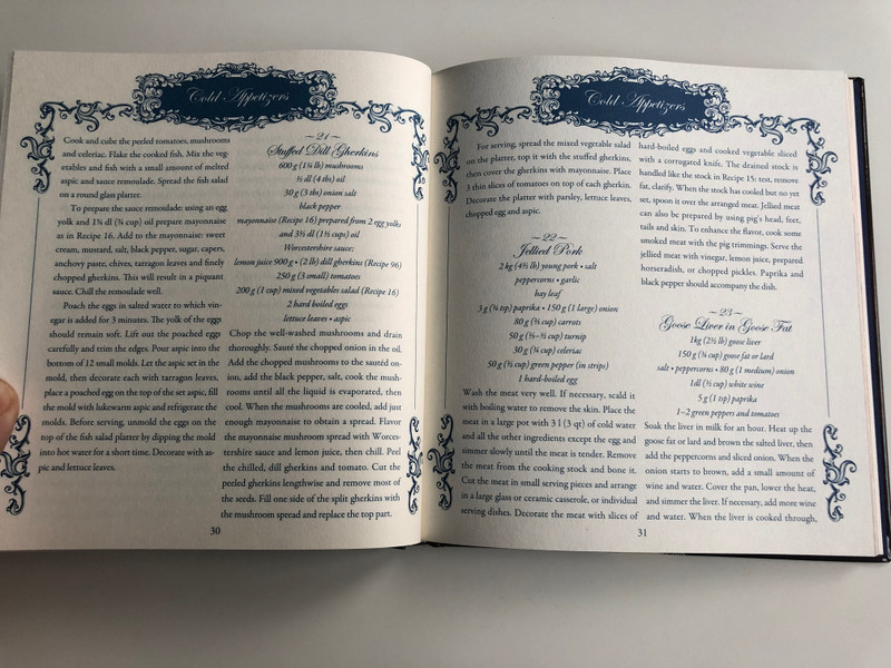 Károly Gundel Hungarian Cookbook revised by his sons / Ferenc Gundel and Imre Gundel / Corvina kiadó 2011 / English translation: Ágnes Kádár / 32nd revised edition / Hardcover (9789631359350)