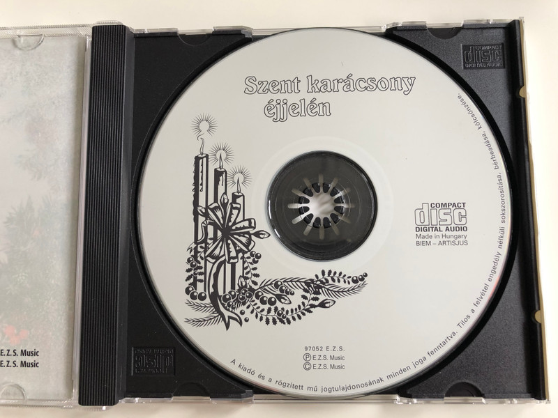 Szent Karácsony Éjjelén - Karacsonyi Énekek / Holy Christmas Night - Christmas Songs and Hymns in Hungarian Langauge / E.Z.S. Music ‎Audio CD / 97052 E.Z.S. 