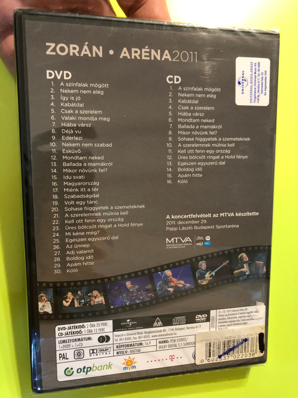 Zorán - Körtánc - Kóló DVD + CD Aréna koncert 2011 / A színfalak mögött, Csak a szerelem, Déjá vu, Idu svati, Kell ott fenn egy ország / Universal Music (602537022038)