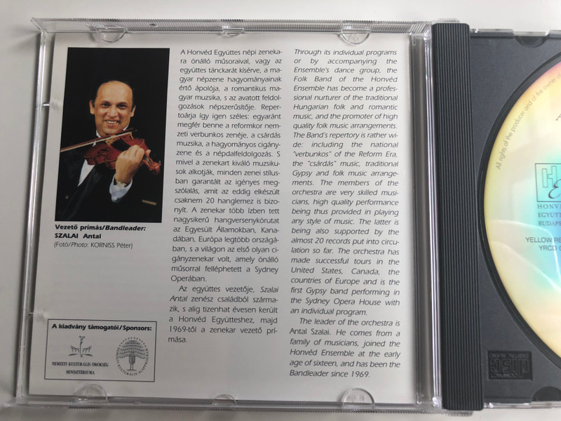Szalai Antal És Népi Zenekara ‎– Híres Népzenei Feldolgozások = Antal Szalai And His Folk Orchestra - Famous Musical Arrangement / Yellow Records Audio CD 2002 / YRCD 0202