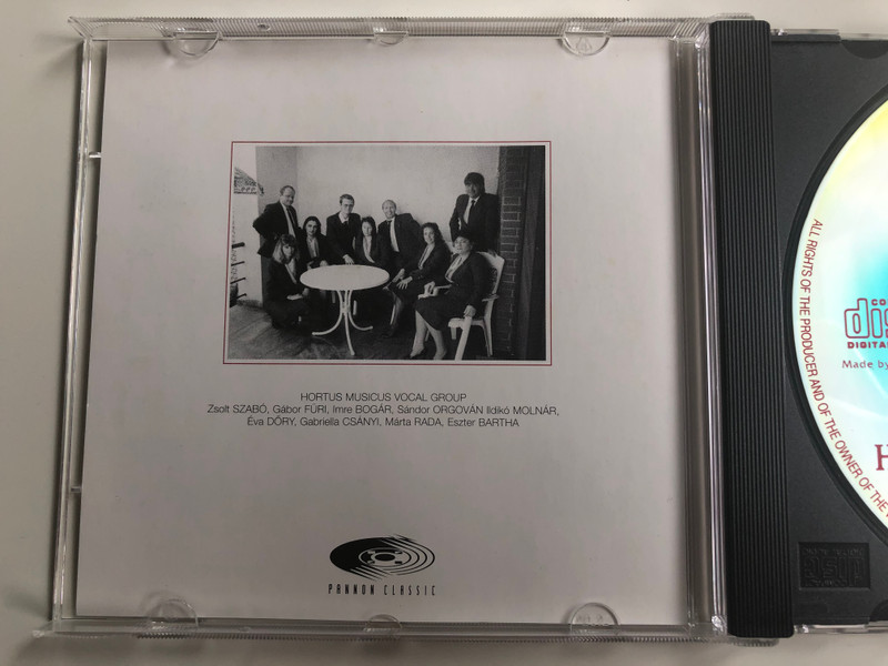 Hortus Musicus Vocal Group - Sometimes I Feel Like A Motherless Child / Pannon Classic Audio CD 1997 / PCL 8011