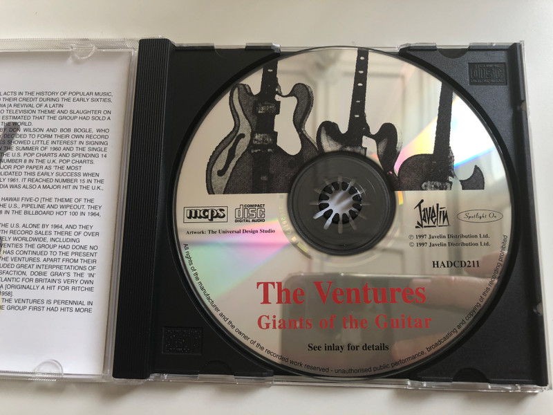 Giants Of The Guitar - The Ventures ‎/ Javelin ‎Audio CD 1997 / HADCD211