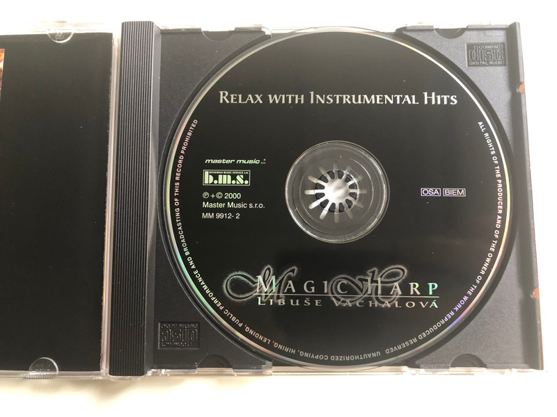 Relax with Instrumental Hits / Harp Harfa - Libuše Váchalová ‎/ Master Music Audio CD 2000 / MM 9912-2