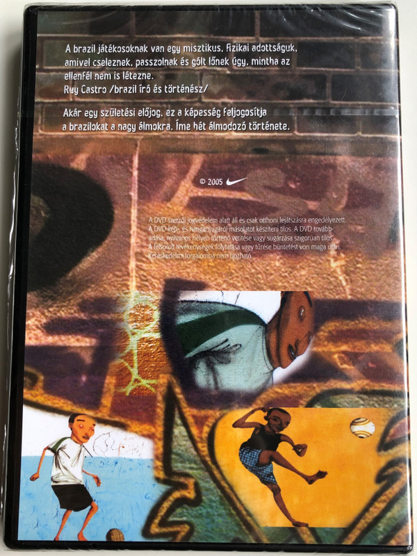 Ginga: The Soul of Brasilian Football DVD 2005 Ginga - A brazil játék öröme / Directed by Tocha Alves / Hosts: Wallace da Silva Guilherme, Wesclay Conceução de Oliveira, Hank Levine (GingaDVD)