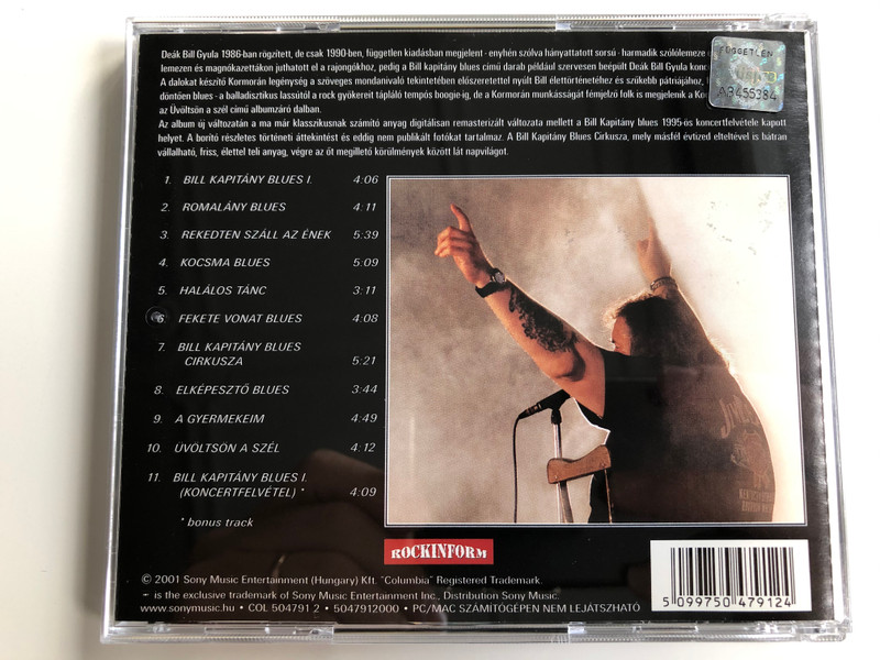 Deák Bill Gyula ‎– Bill Kapitány Blues Cirkusza / Columbia Audio CD 2001 / COL 504791 2