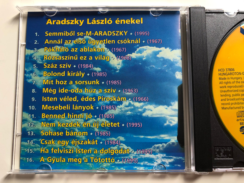 Semmiből Se-M-ARADSZKY / Annál Az Első Ügyetlen Csóknál, Isten Véled, Édes Piroskám, Még Ide-Oda Húz A Szív, Pókháló Az Ablakon / Gong ‎Audio CD 1995 / HCD 37806