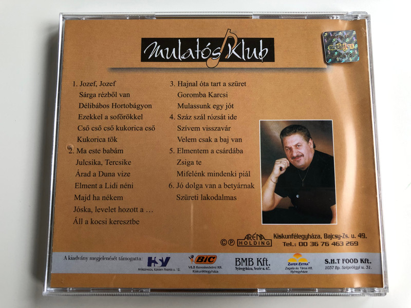 Kadlott Károly ‎– Délibábos Hortobágyon / Sárga rézből van, Ezekkel a soförökkel, Kukorica tök, Elment a Lidi néni, Jóska, levelet hozott a..., Zsiga te, Hajnal óta Tart A Szüret / Mulatós Klub / Membran Intenational GmbH ‎Audio CD / ARCD 2023