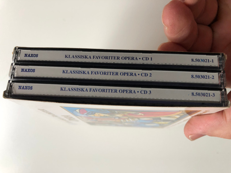 Klassiska Favoriter - Opera / 4 timmar ljuv musik ur Carmen, Trollflojten, Rigoletto, m fl / Naxos ‎3x Audio CD / 8.503021