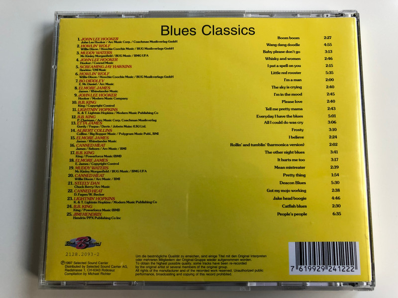 From Blues To Beat / Small Faces - Lazy Sunday, Humble Pie - Natural Born Boogie, Amen Corner - Hello Susie, Nice - America, Chris Farlowe - Out Of Time, Joni Mitchell - Big Yellow Taxi / Selected Sound Carrier AG ‎3x Audio CD, Box Set 1997 / 5407