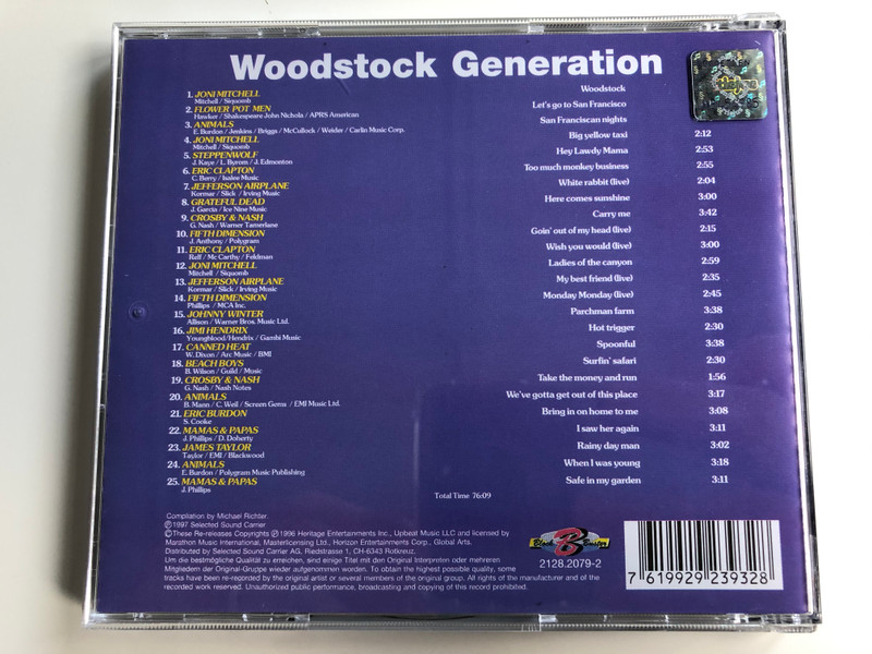 From Blues To Beat / Small Faces - Lazy Sunday, Humble Pie - Natural Born Boogie, Amen Corner - Hello Susie, Nice - America, Chris Farlowe - Out Of Time, Joni Mitchell - Big Yellow Taxi / Selected Sound Carrier AG ‎3x Audio CD, Box Set 1997 / 5407