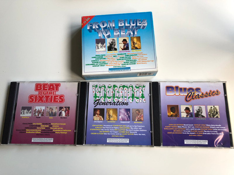 From Blues To Beat / Small Faces - Lazy Sunday, Humble Pie - Natural Born Boogie, Amen Corner - Hello Susie, Nice - America, Chris Farlowe - Out Of Time, Joni Mitchell - Big Yellow Taxi / Selected Sound Carrier AG ‎3x Audio CD, Box Set 1997 / 5407