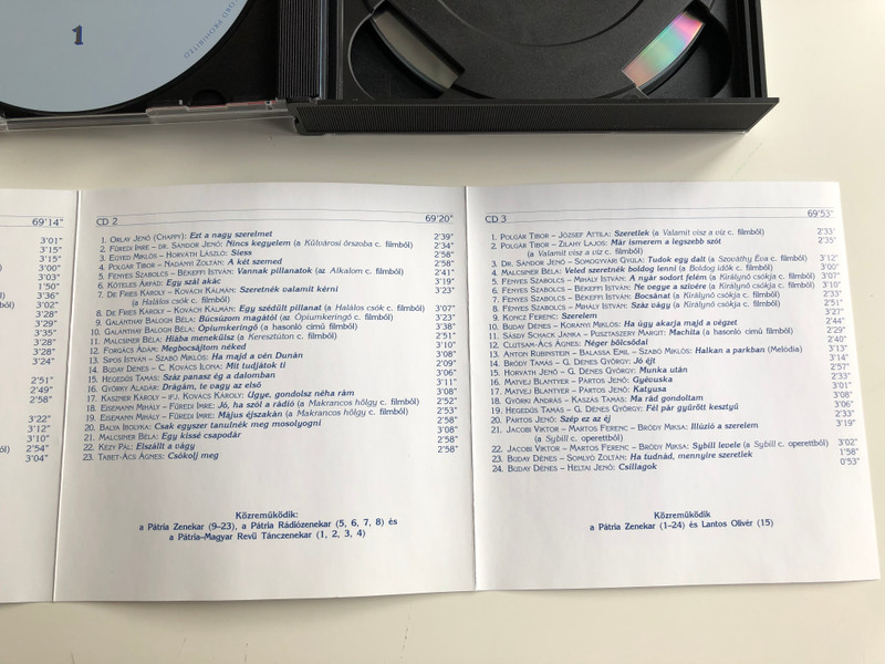Karady-osszes 1 - 3 / Rózsavölgyi És Társa 3x Audio CD 2002 Mono / RÉTCD 22-24