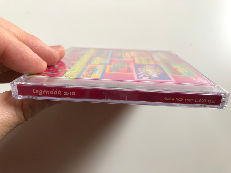 Legendák No 10 - A 80-as Évek Kislemez-Slágerei / Európa - Varga Miklós, Cserháti Zsuzsa & Charlie, Karthago - Requiem, Sohase mondd - Hernádi Judit, Sandokan - Neoton, Zámbó Jimmy - Füstös éjszaka blues / Mega Audio CD 1996 / HCD 37852