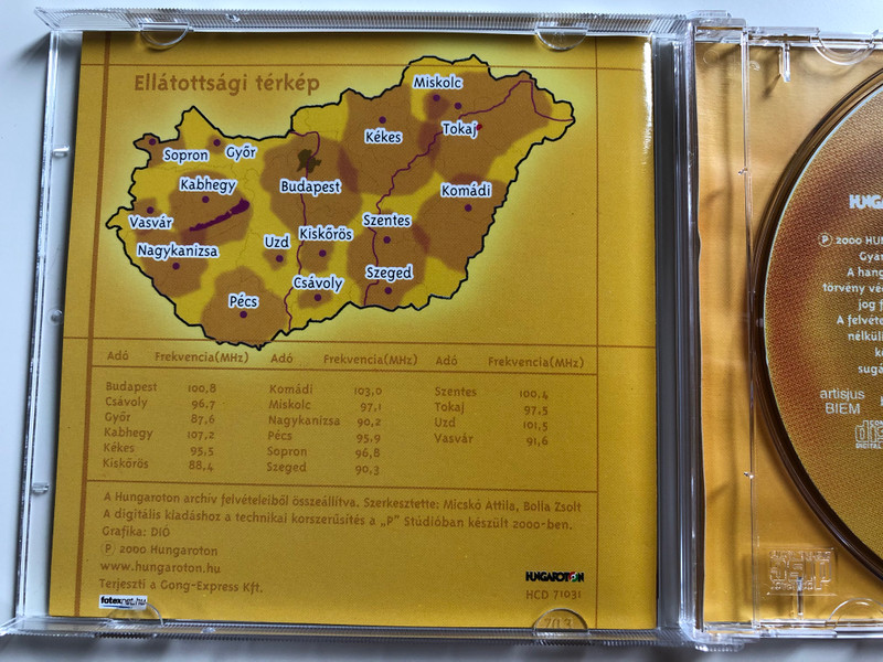 Sláger Radio / Sláger Slágerek 4. / Hungaria, Bikini, Mate Peter, EDDA, Delhusa Gjon / Minden idok legnagyobb slagerei / Hungaroton Audio CD 2000 / HCD 71031