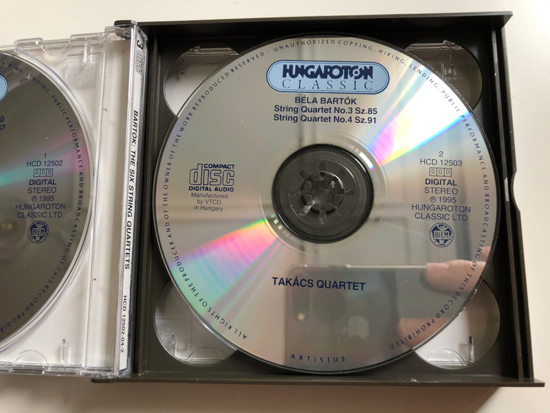 Bartók – The String Quartets (3 × CD, Album)