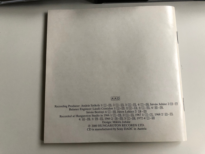 Bartok Complete Edition / Piano Works I. / Four Piano Pieces, Rhapsody, 3 Hungarian Folksongs from the Csik District, 14 Bagatelles, Ten Easy Piano Pieces, Two Elegies, For Children / Hungarian Classic 4x Audio CD 2000 Stereo / HCD 31898-901