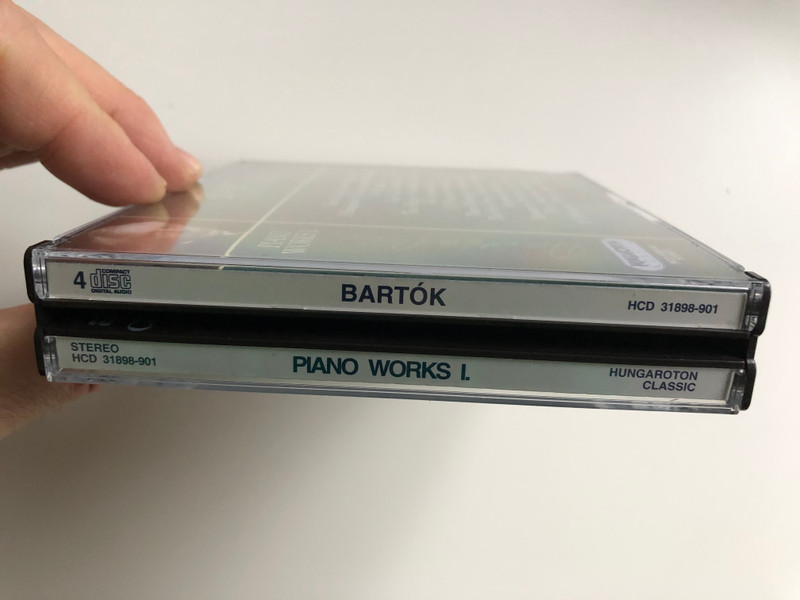 Bartok Complete Edition / Piano Works I. / Four Piano Pieces, Rhapsody, 3 Hungarian Folksongs from the Csik District, 14 Bagatelles, Ten Easy Piano Pieces, Two Elegies, For Children / Hungarian Classic 4x Audio CD 2000 Stereo / HCD 31898-901Bartok Complete Edition / Piano Works I. / Four Piano Pieces, Rhapsody, 3 Hungarian Folksongs from the Csik District, 14 Bagatelles, Ten Easy Piano Pieces, Two Elegies, For Children / Hungarian Classic 4x Audio CD 2000 Stereo / HCD 31898-901